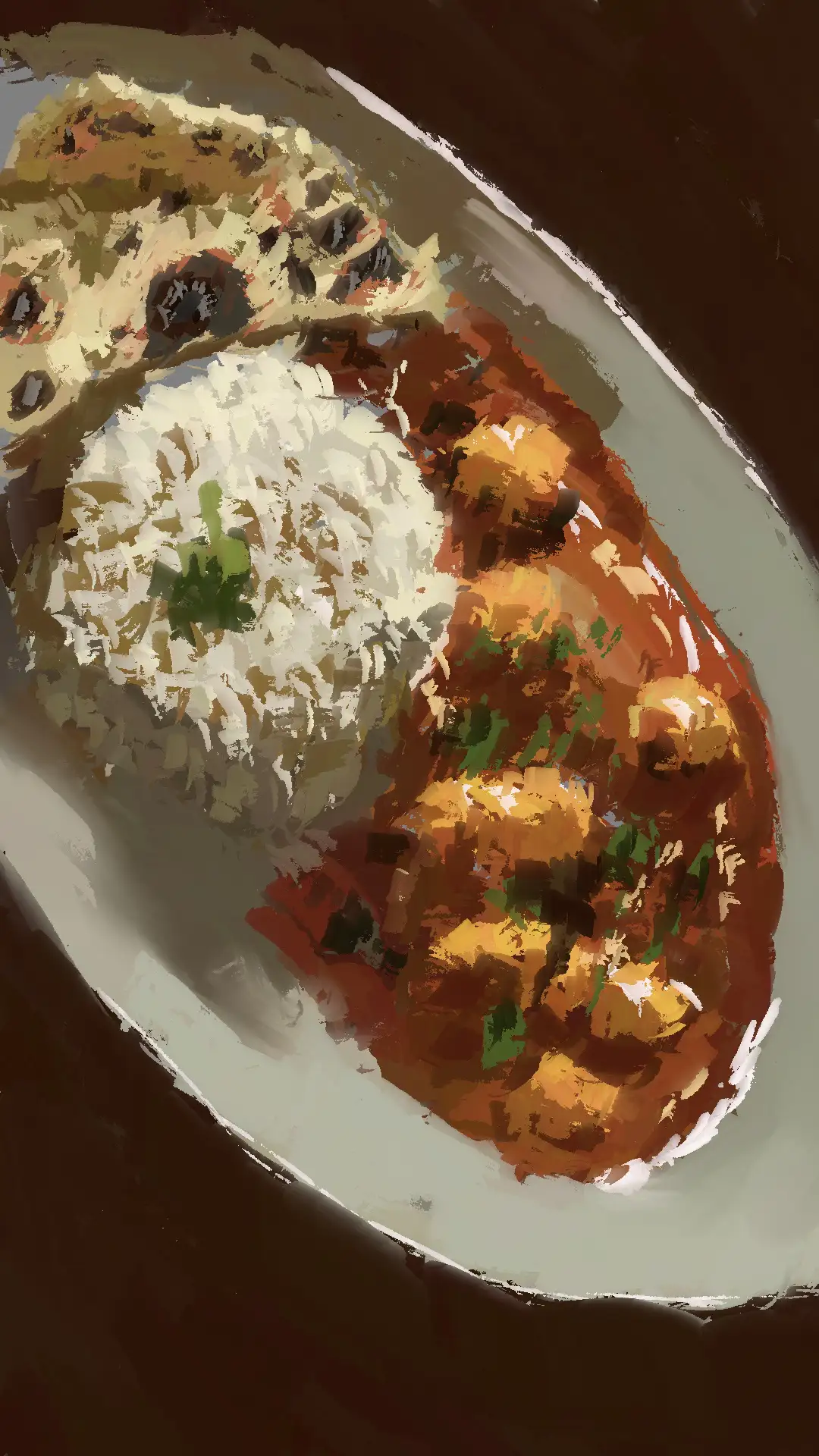 Rice Roti Paneer Butter Masala